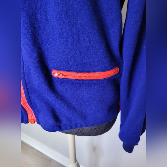 1970s Colorblock Dagger Collar Zip Front Jogger Jacket - Picture 4 of 10